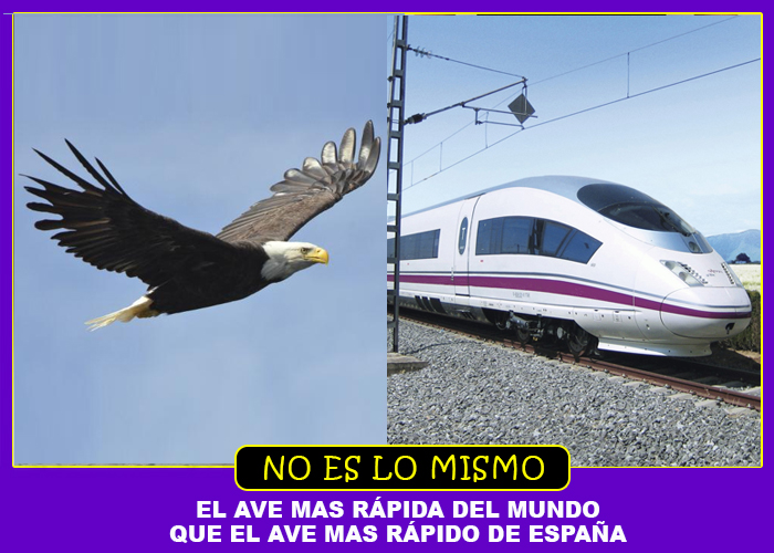 NO ES LO MISMO AVE ESPAÑA