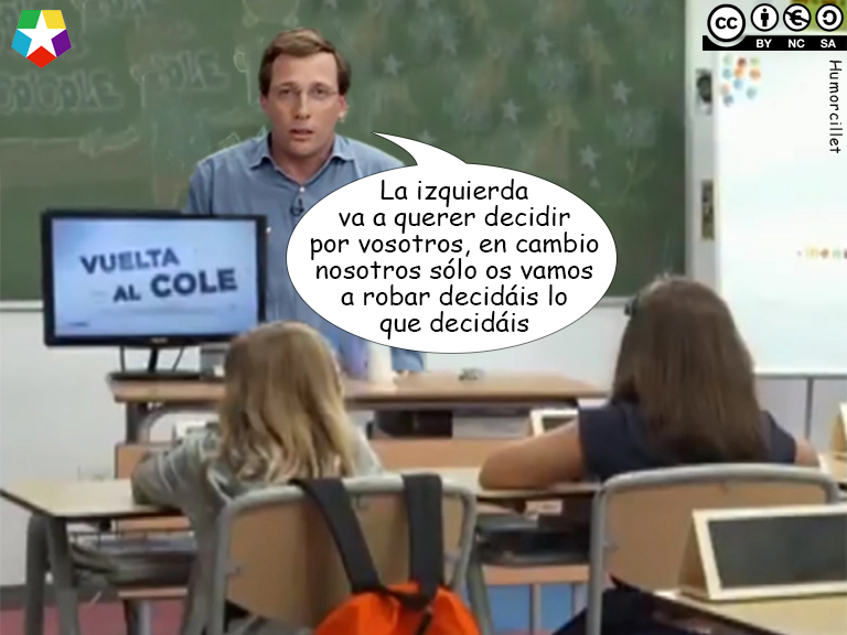 Almeida adoctrinando en las&nbsp;Aulas