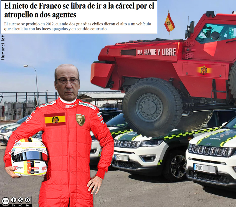 atropellando guardia civil