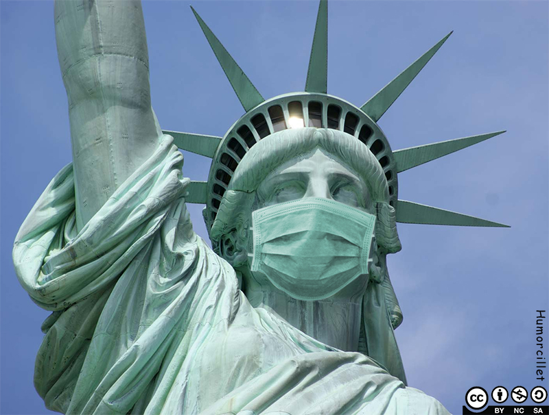 estatua libertad coronavirus