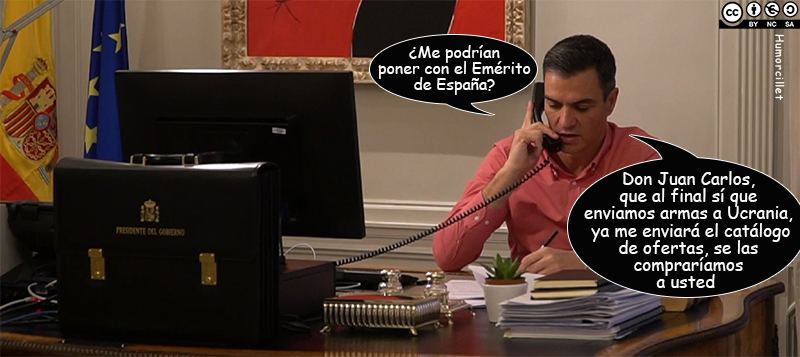 Al final Pedro Sánchez decide enviar armas a&nbsp;Ucrania