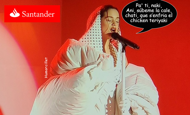 Rosalía cantando para la Ana&nbsp;Botín