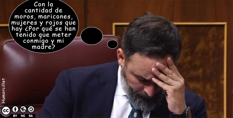 Tristeza de Abascal por los insultos sufridos en la manifestación del 8-M