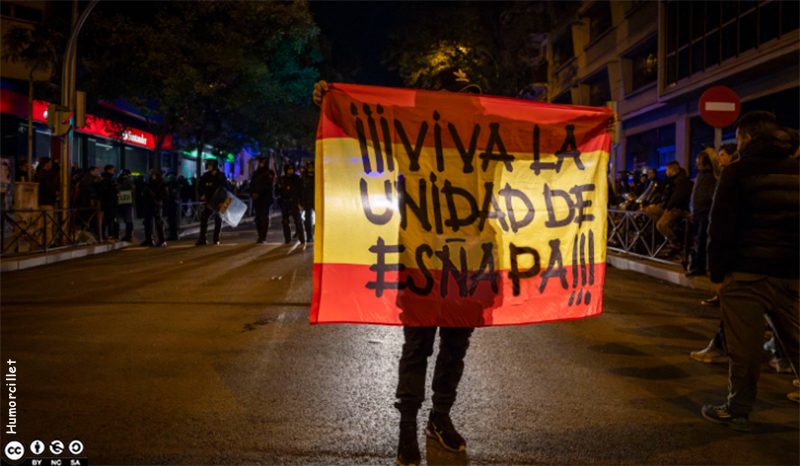 Imágenes con un toque de humor sobre las manifestaciones en Madrid contra la&nbsp;Amnistía