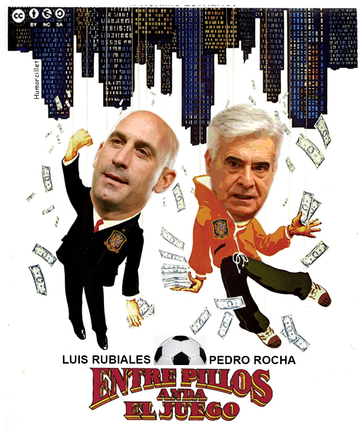 Luis Rubiales y Pedro Rocha en «Entre pillos anda el juego»