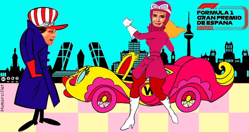 Puede ser un dibujo de texto que dice "o0 FORMULA GRANPREMIO PREMIO ណ DEESPANA 2026 cOO0O oam BAAIS U"