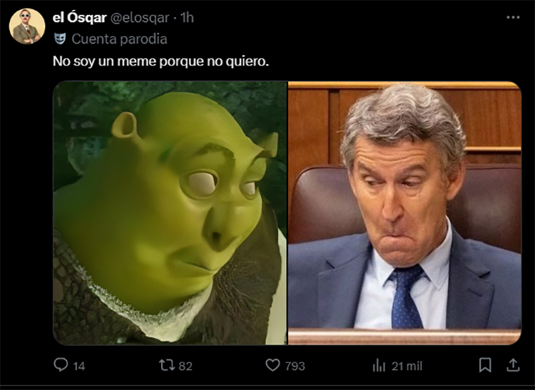 Puede ser una imagen de 2 personas y texto que dice "el Ósqar No.soyunmemeporquenoquiero. No soy un meme porque no quiero."