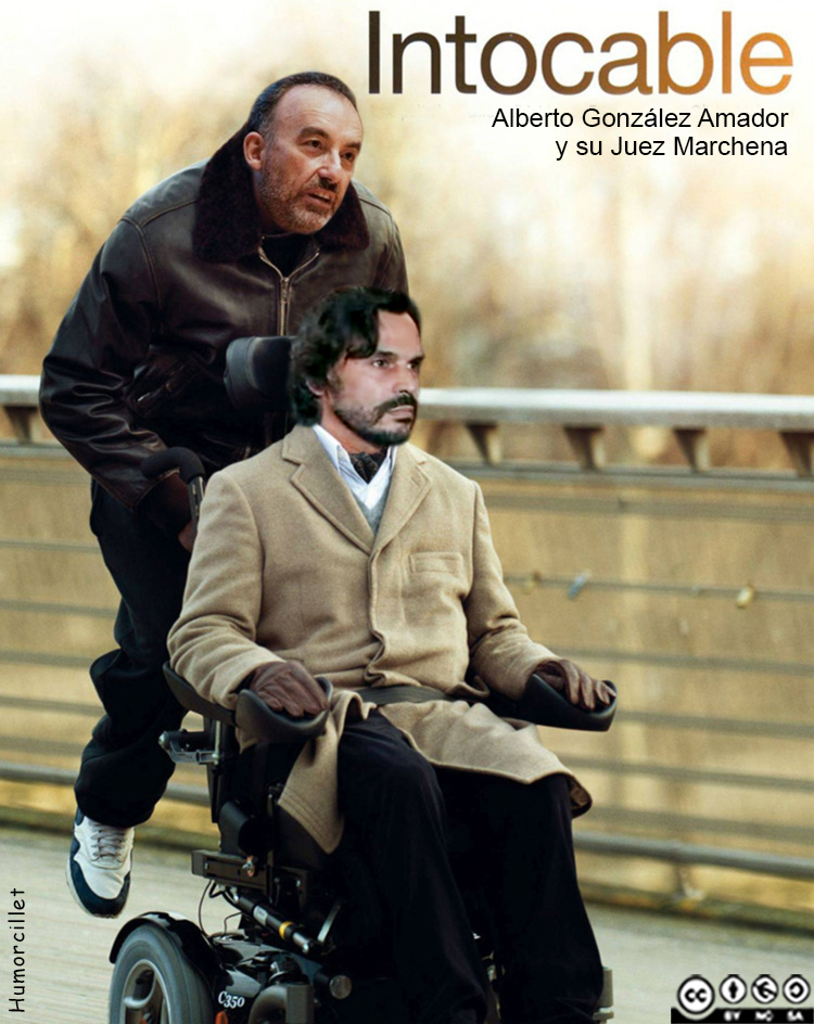 Puede ser una imagen de texto que dice "Intocable Alberto González Amador y su Juez Marchena em 350"