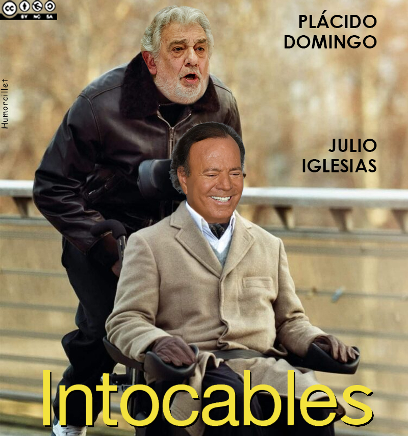 Puede ser una imagen de texto que dice "PLÁCIDO DOMINGO man JULIO IGLESIAS Intocables"