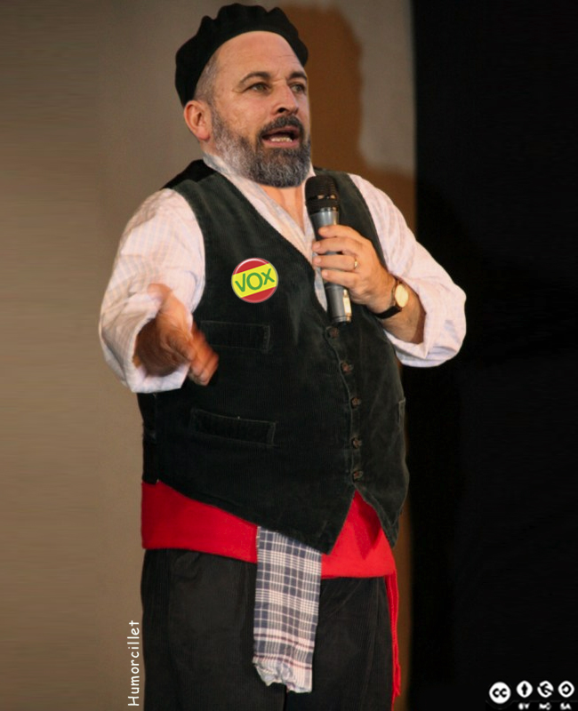 Puede ser una imagen de una o varias personas y texto que dice "VOX VOX O cillet Humorcillet +3〇"